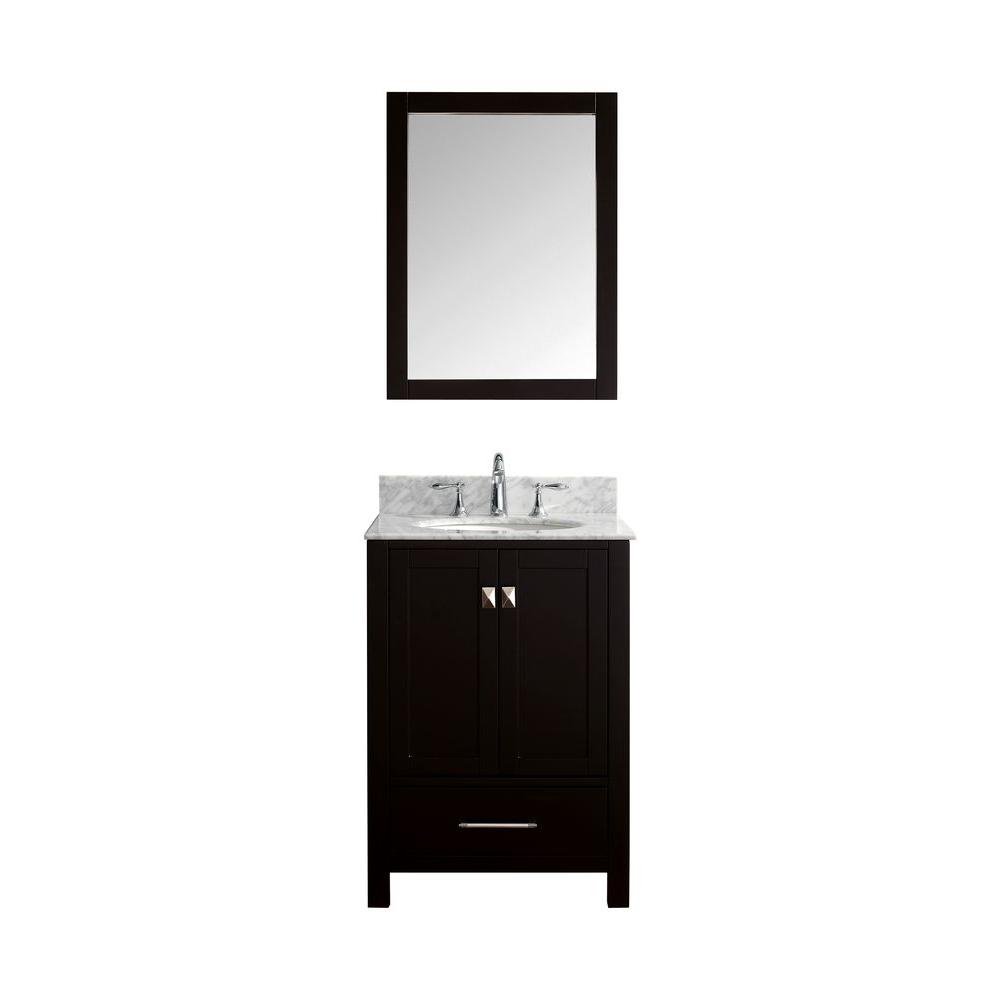 Virtu Usa Caroline Avenue 24 In W X 36 H Vanity With Marble Virtu Usa Caroline Avenue 24 In W X 36 H Vanity With Marble