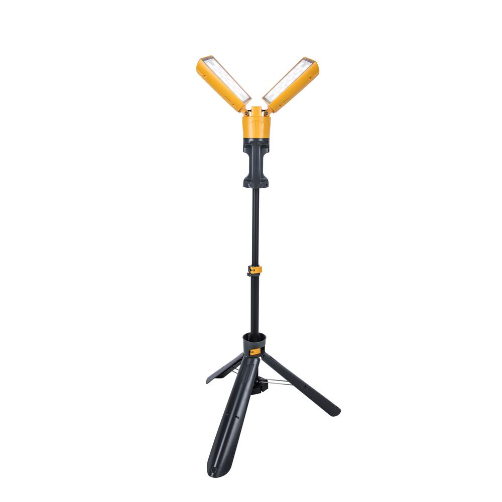 Tripod Led Work Lights Commercial Lighting The Home Depot 3300 Lumen Integrated Led Work Light With Tripod