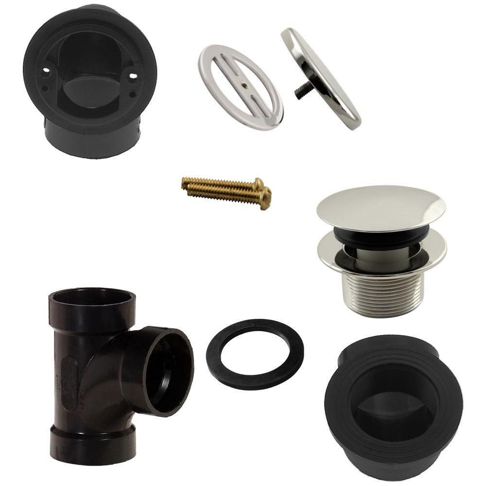 KOHLER Clearflo Slotted Overflow Brass Bath Drain in Vibrant Polished