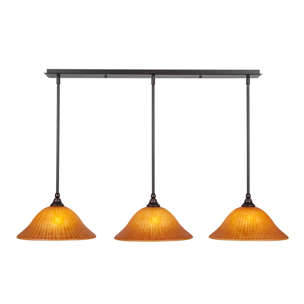 Island Orange Pendant Lights Lighting The Home Depot 3 Light