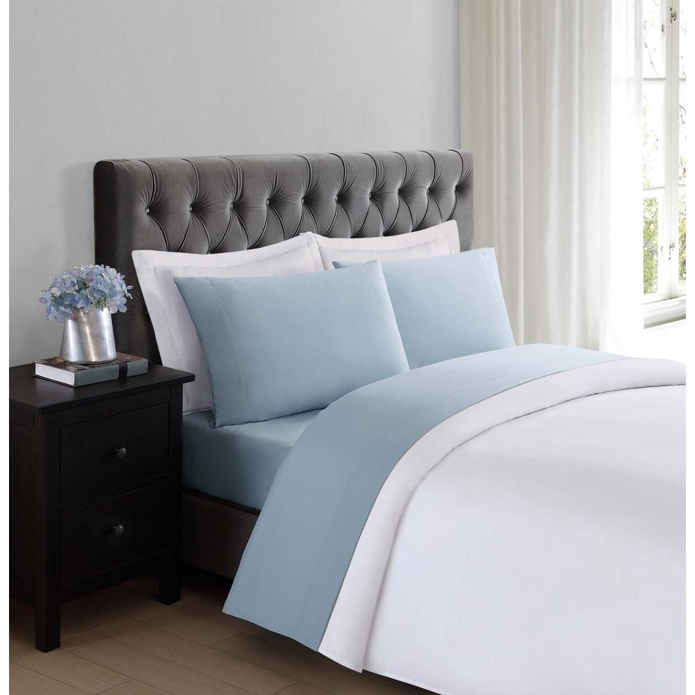 blue twin sheet set