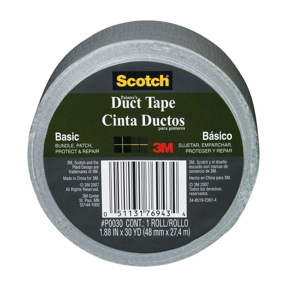 3M Scotch 1.88 in. x 30 yds. Basic Painter's Duct Tape (Case of 16