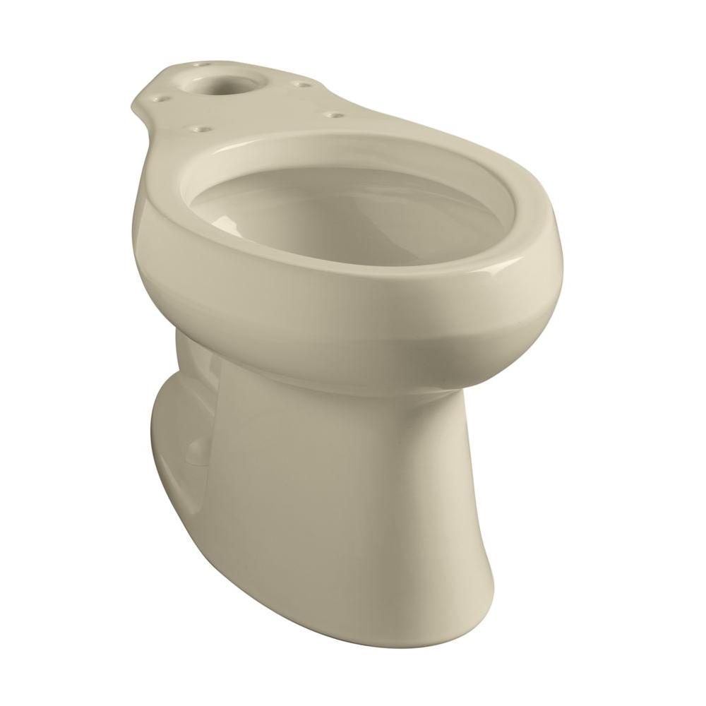 KOHLER Wellworth Elongated Toilet Bowl Only in AlmondK419847 The Home Depot