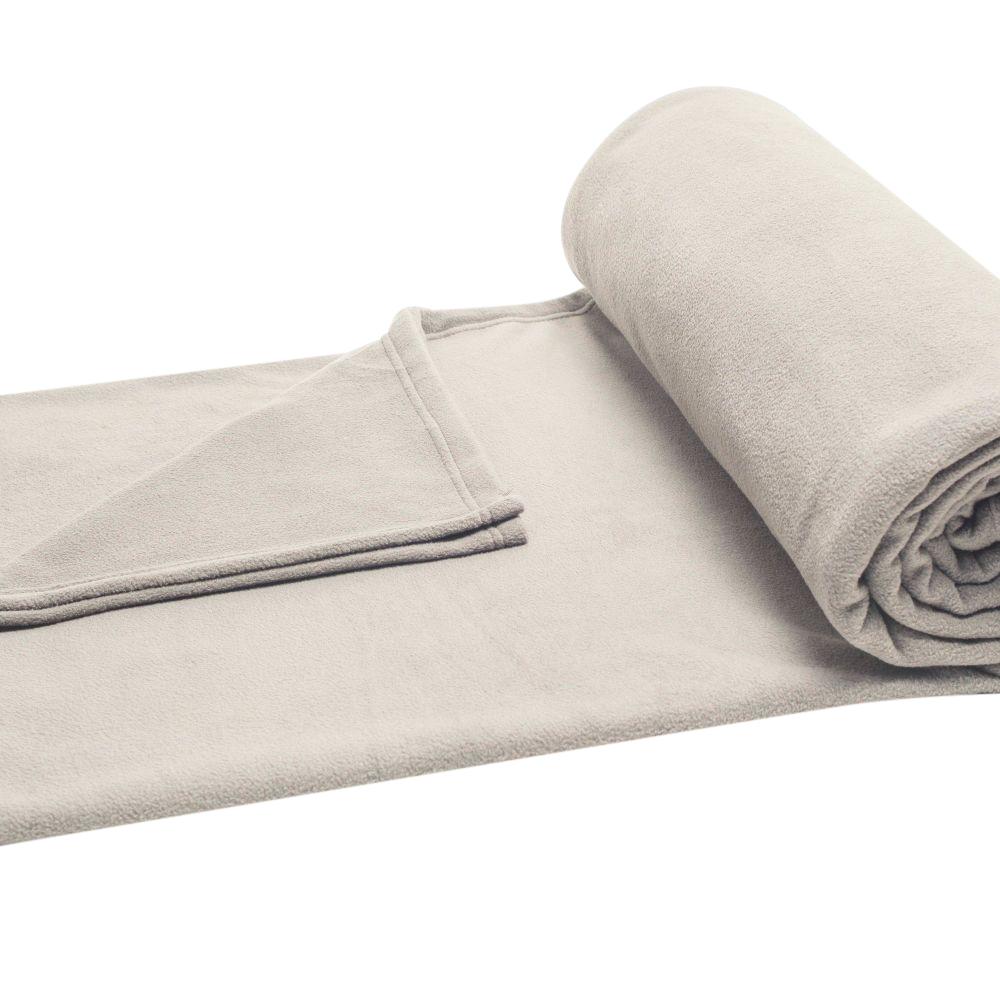 Vellux Microfleece Winter White Polyester Twin Blanket 027399025674