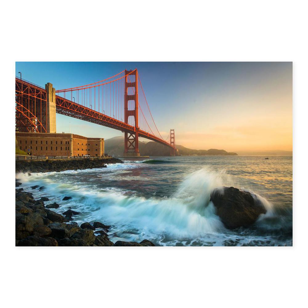 24 In X 36 The Golden Gate Bridge San Francisco California Printed Metal Wall Art 24 In X 36 The Golden Gate Bridge San Francisco California Printed Metal Wall Art