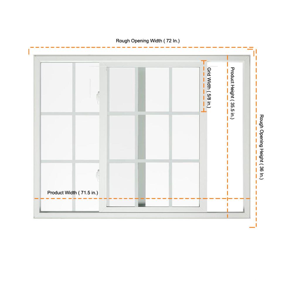 Ply Gem 35 5 In X 71 5 In Single Hung Vinyl Window White 510 The Home Depot