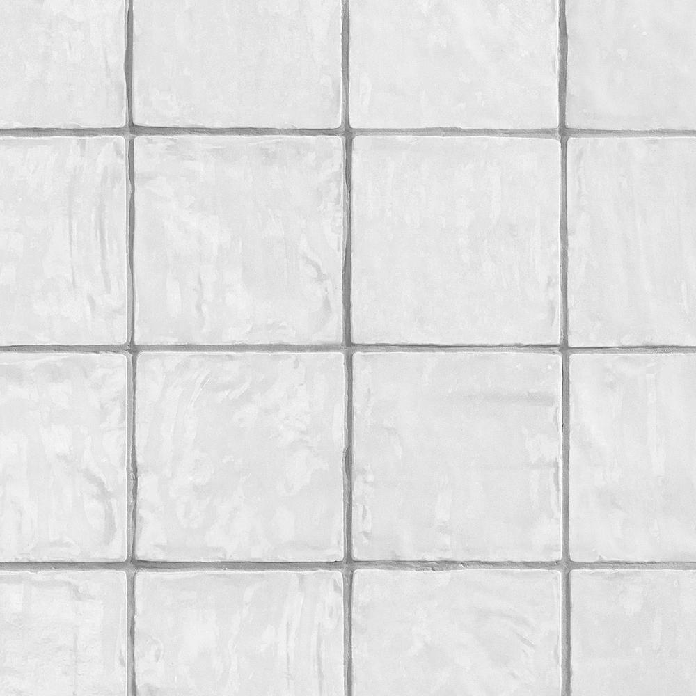 Ivy Hill Tile Kingston White 4 in. x 4 in. Polished Ceramic Wall Tile (5.38 sq. ft./case)