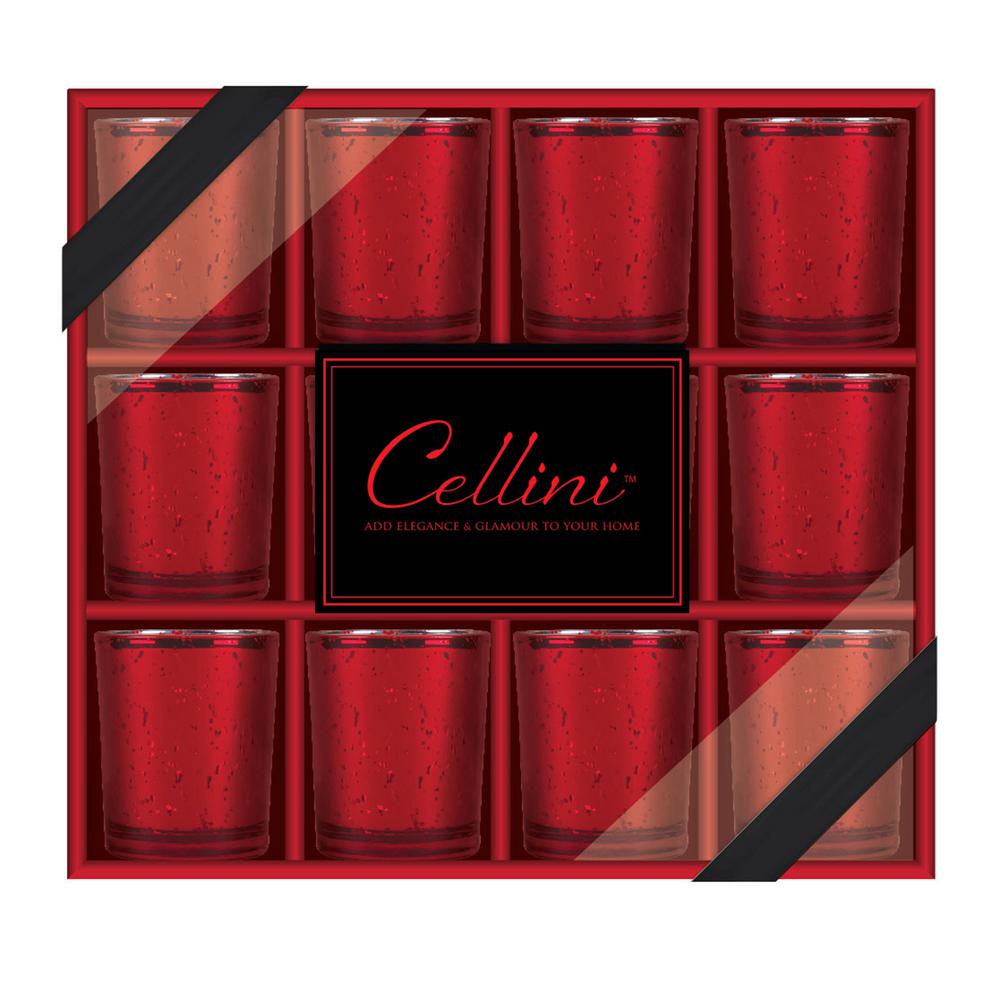 HOME ESSENTIALS & BEYOND Cellini Votive Holders (Set of 12) 1176R - The