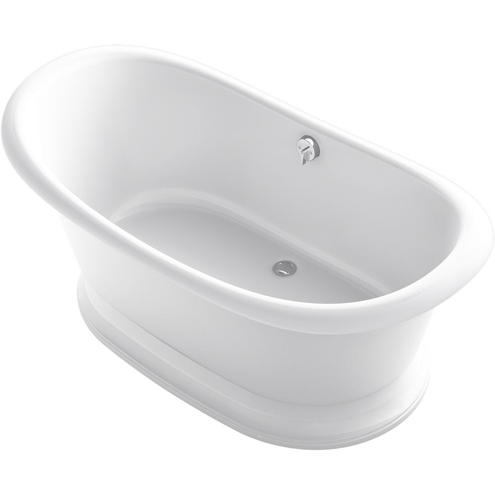 PorcelainEnameled Cast Iron KOHLER Freestanding Bathtubs Bathtubs The Home Depot