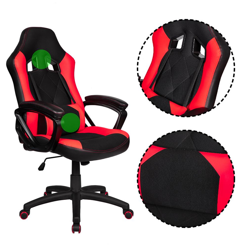 Boyel Living Red Racing Gaming Office Chair Lift Swivel Computer