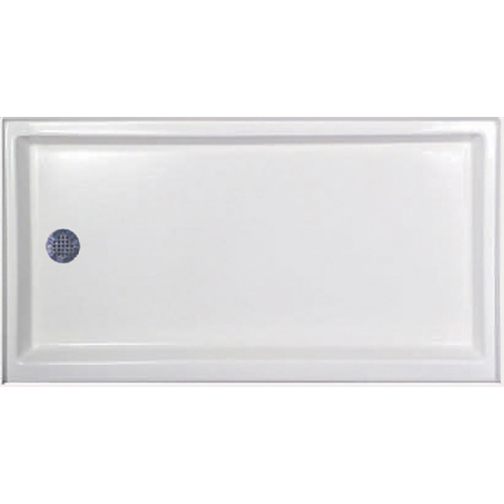 Hydro Systems 60 in. x 30 in. Single Threshold Shower Base with Left