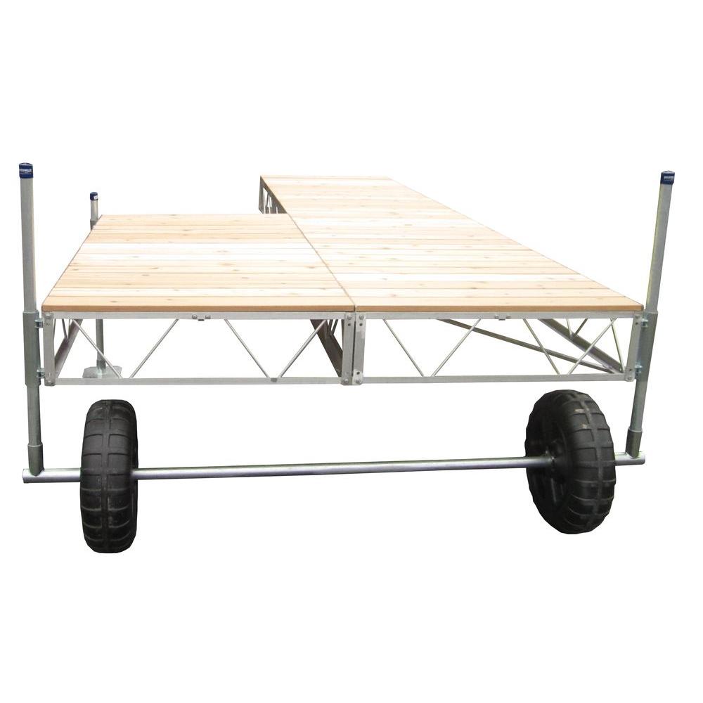 Patriot Docks 16 Ft Patio Roll In Dock With Cedar Decking 10560 Patriot Docks 16 Ft Patio Roll In Dock With Cedar Decking