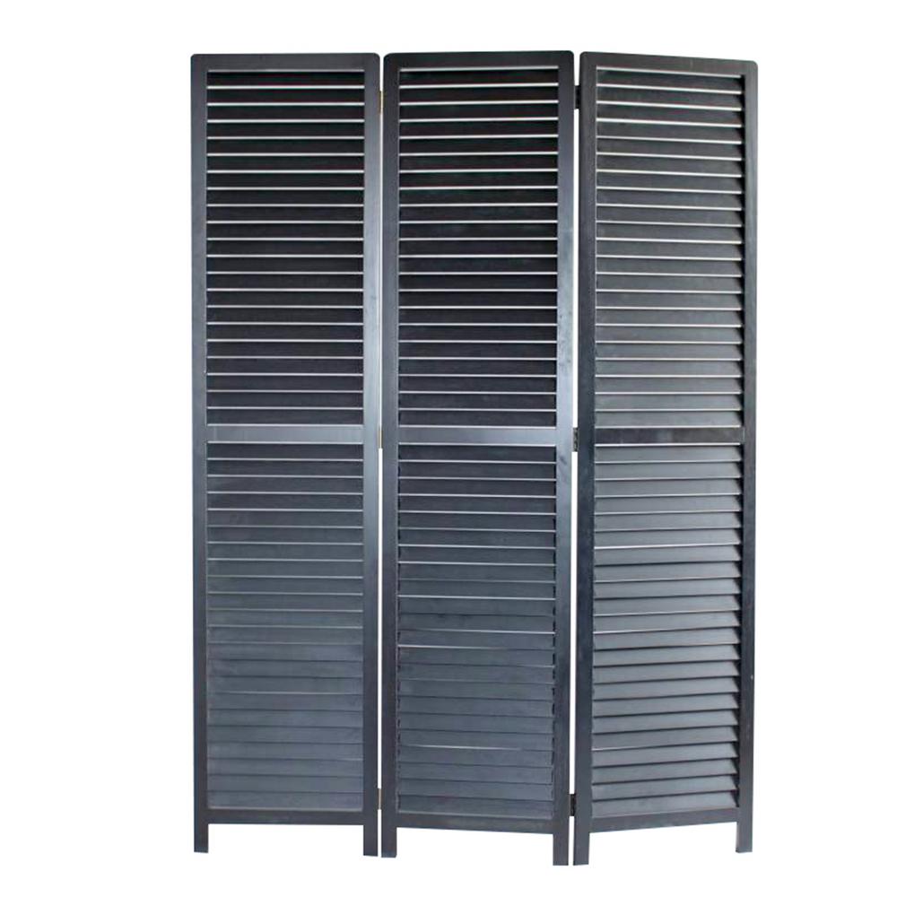 Unbranded Louvertie 5 Ft Black 3 Panel Room Divider Sg 258 The Home Depot - Wall Dividers Home Depot Unbranded Louvertie 5 Ft Black 3 Panel Room Divider Sg 258 The Home Depot - Wall Dividers Home Depot