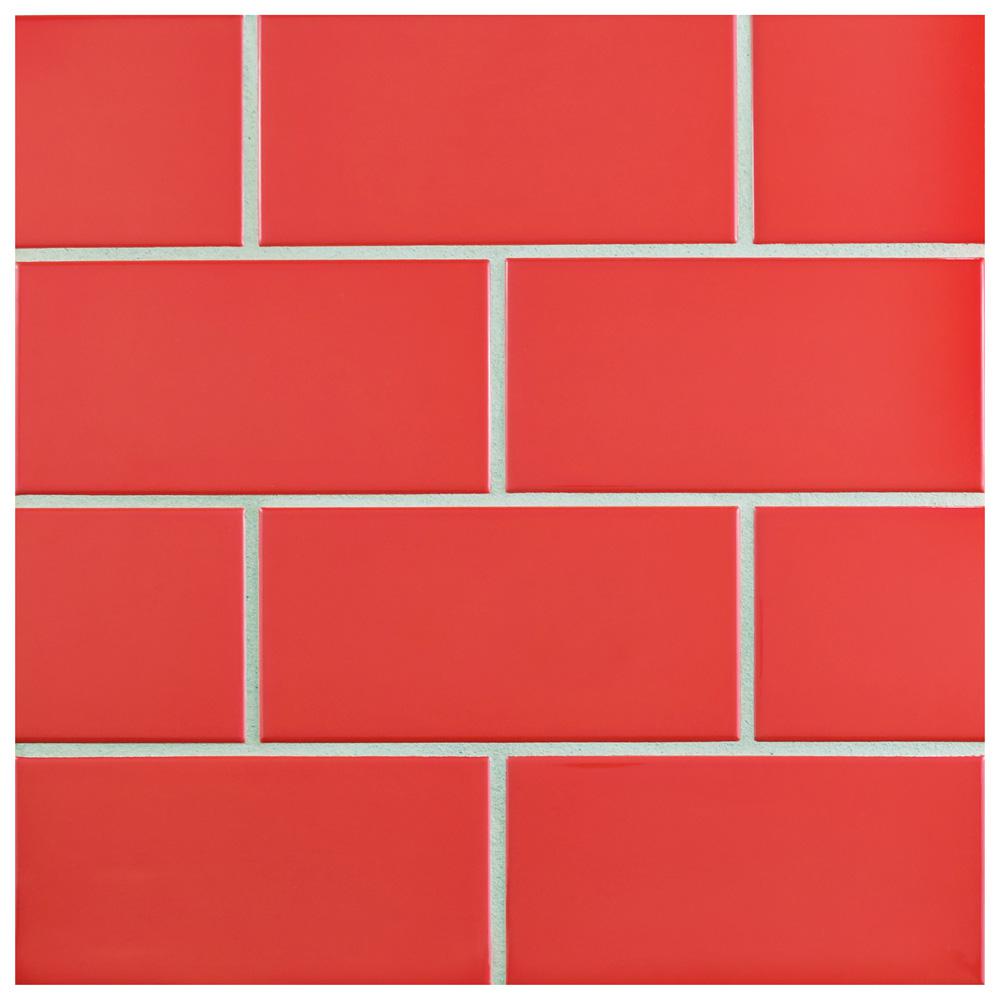 Red Ceramic Tile Tile The Home Depot