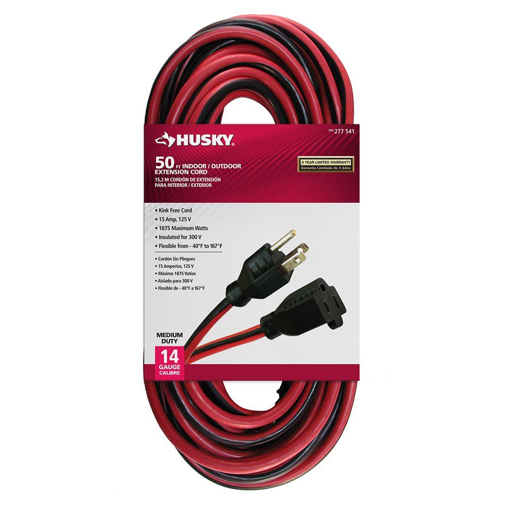 husky 50 ft 14 3 extension cord