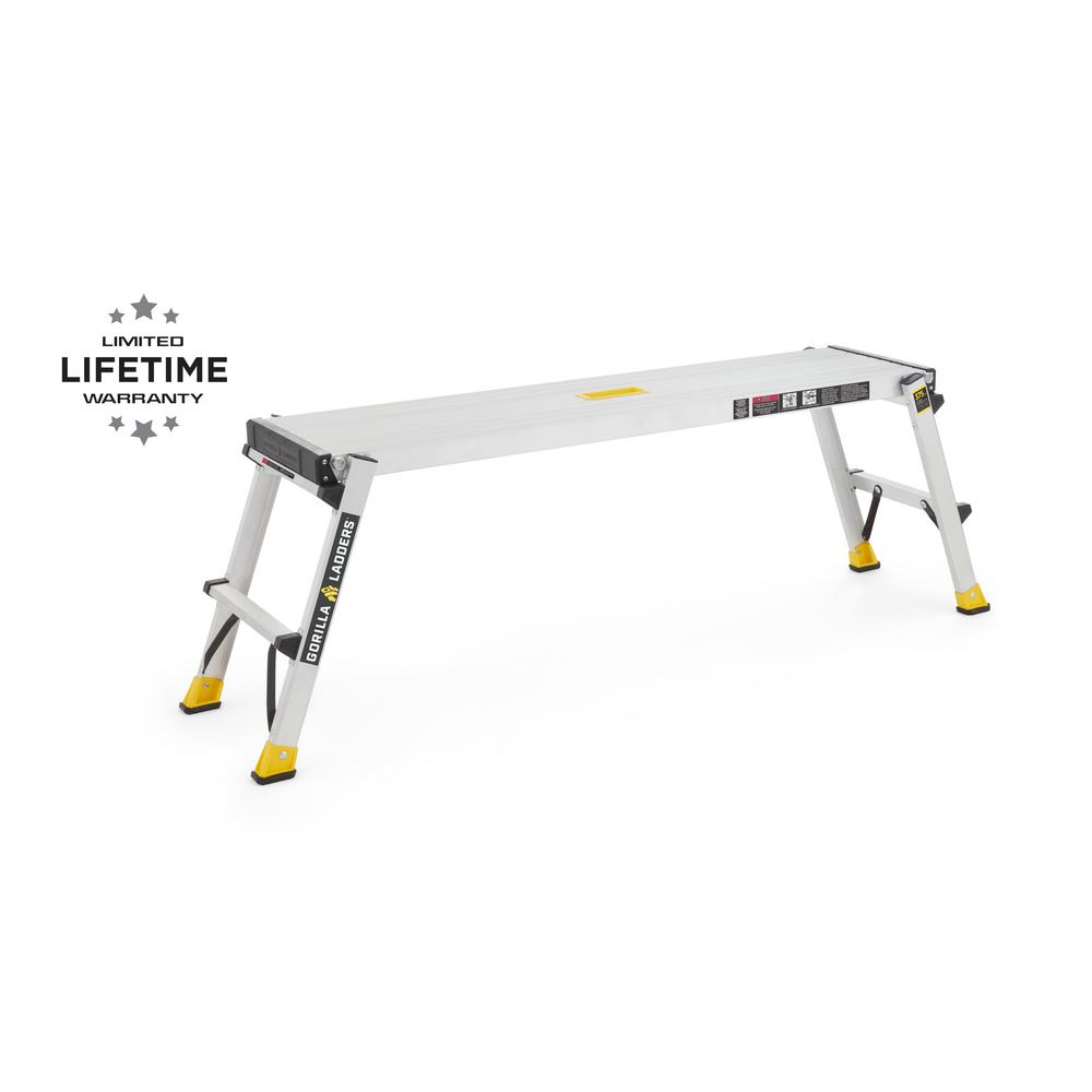 Gorilla Ladders 4.25 ft. x 1.67 ft. x 1 ft. Aluminum HeavyDuty PRO