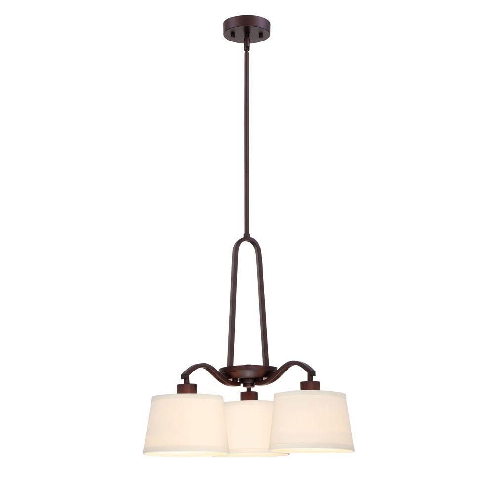 Designers Fountain Studio 3Light Satin Bronze Interior Chandelier88583SB The Home Depot