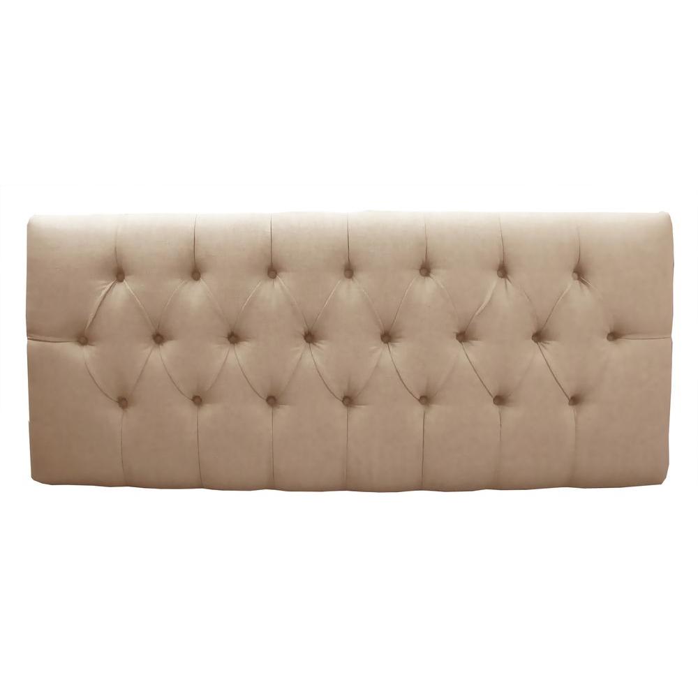 Toni Tivoli Oatmeal Full Diamond Tufted Headboard-541POAT - The Home Depot