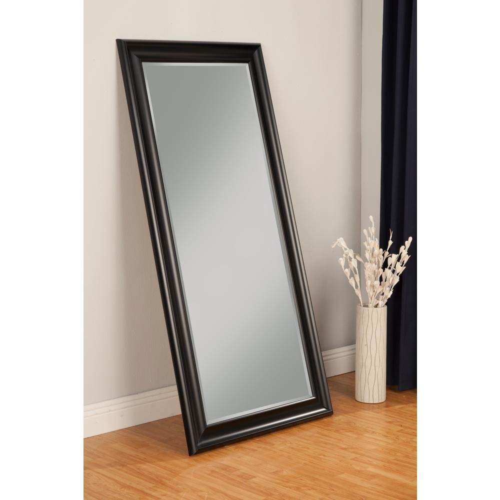 Sandberg Furniture Black Full Length Leaner Floor Mirror 12011 The