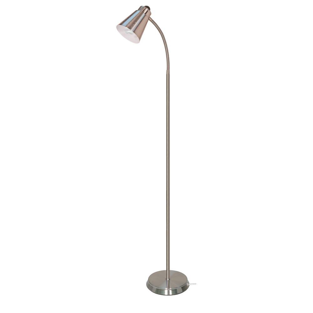 Trademark Deluxe Sunlight 55 in. Silver Floor Lamp721242S The Home