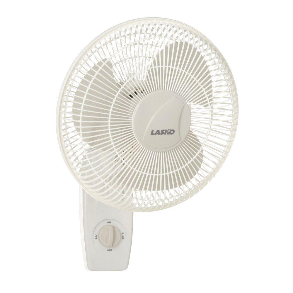 Lasko 12 in. Oscillating WallMount Fan3012 The Home Depot