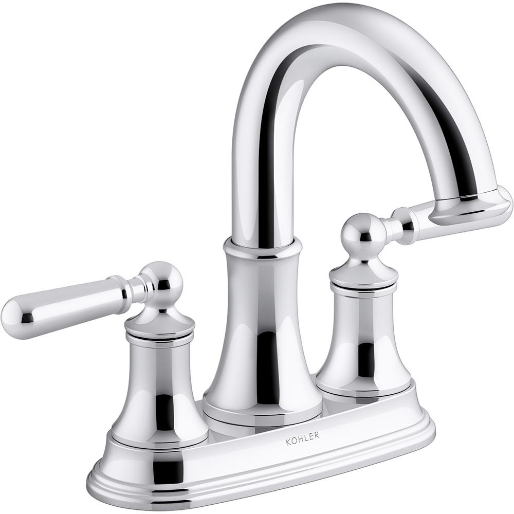 KOHLER Capilano 4 in. Centerset 2Handle Bathroom Faucet in Polished
