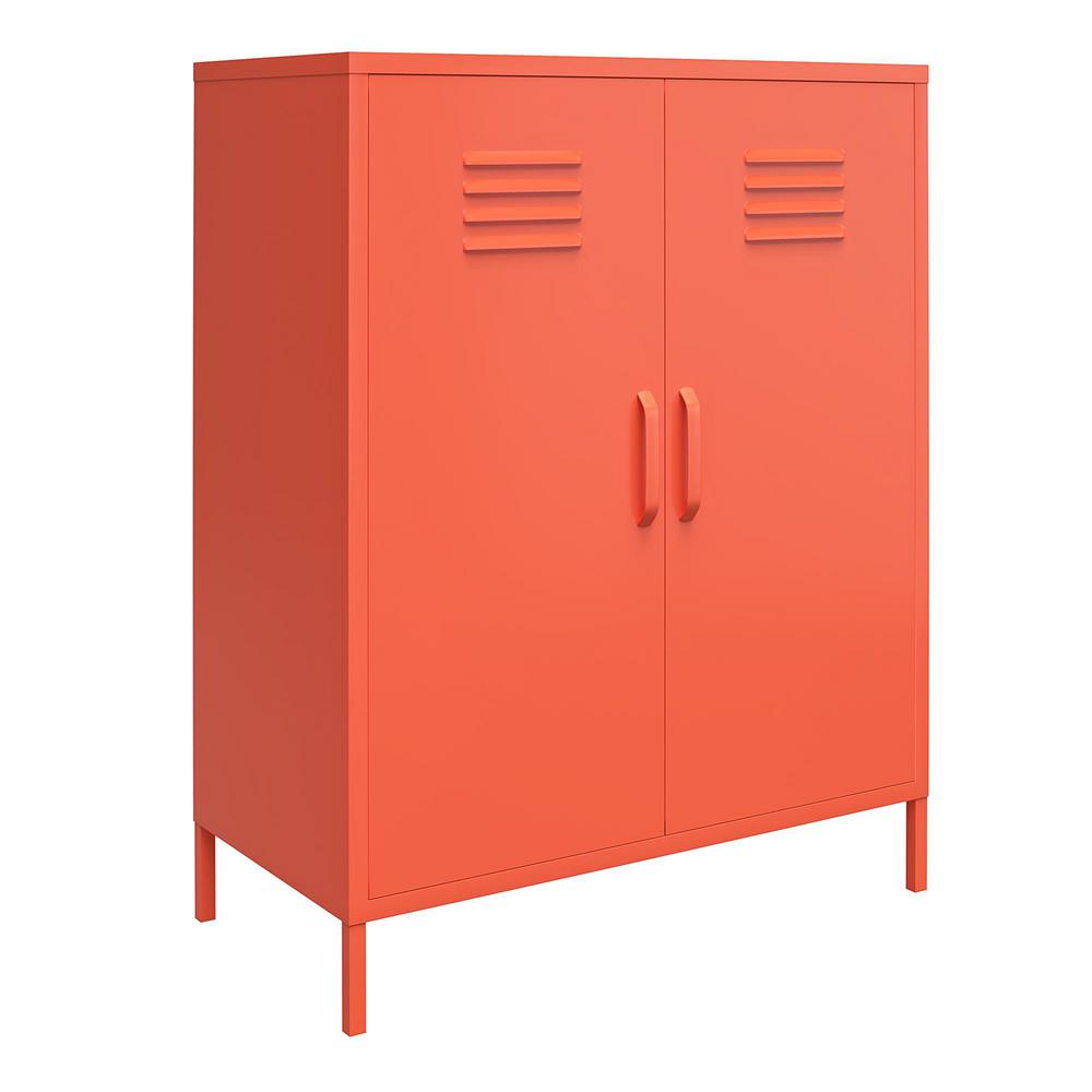 Novogratz Cache Orange 2Door Metal Locker Storage