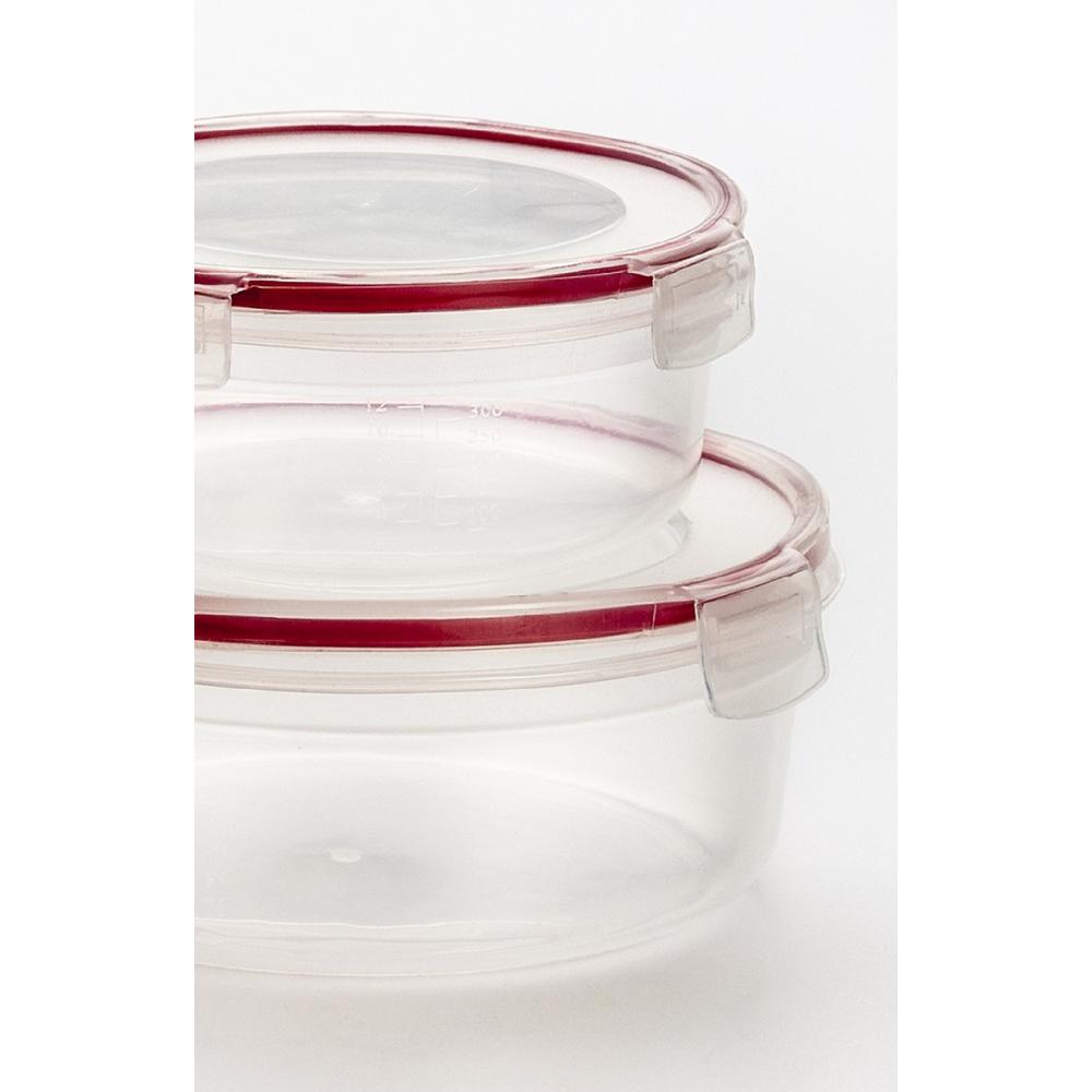 Cook Pro 6 Piece Lock And Seal Round Food Storage Container 618 Cook Pro 6 Piece Lock And Seal Round Food Storage Container 618 The Home Depot