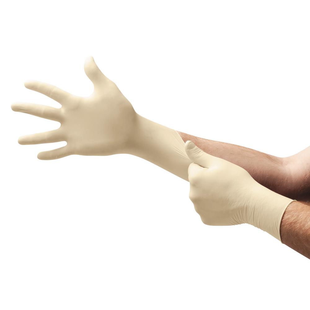 medium rubber gloves