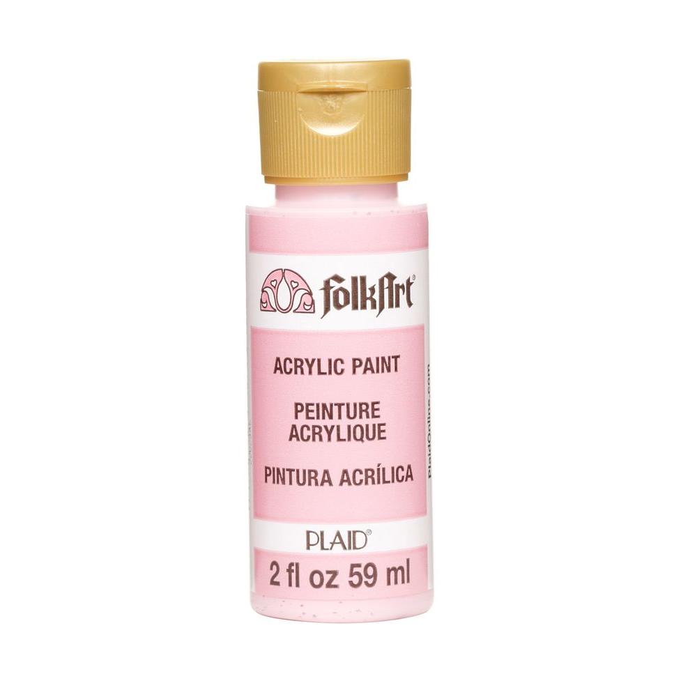 Folkart 2 Oz Baby Pink Acrylic Craft Paint K633 The Home Depot Baby Pink Acrylic Craft Paint