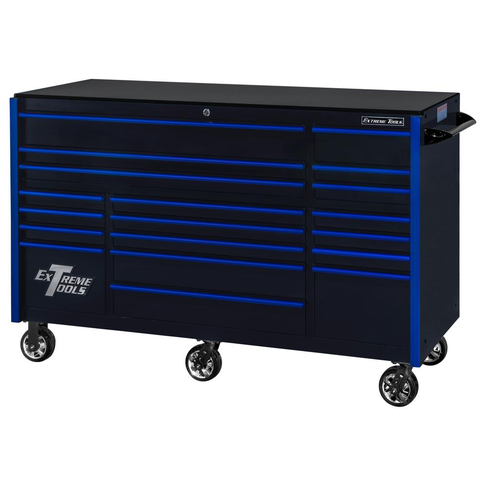 Extreme Tools 72 In 19 Drawer Roller Cabinet Tool Chest In Black