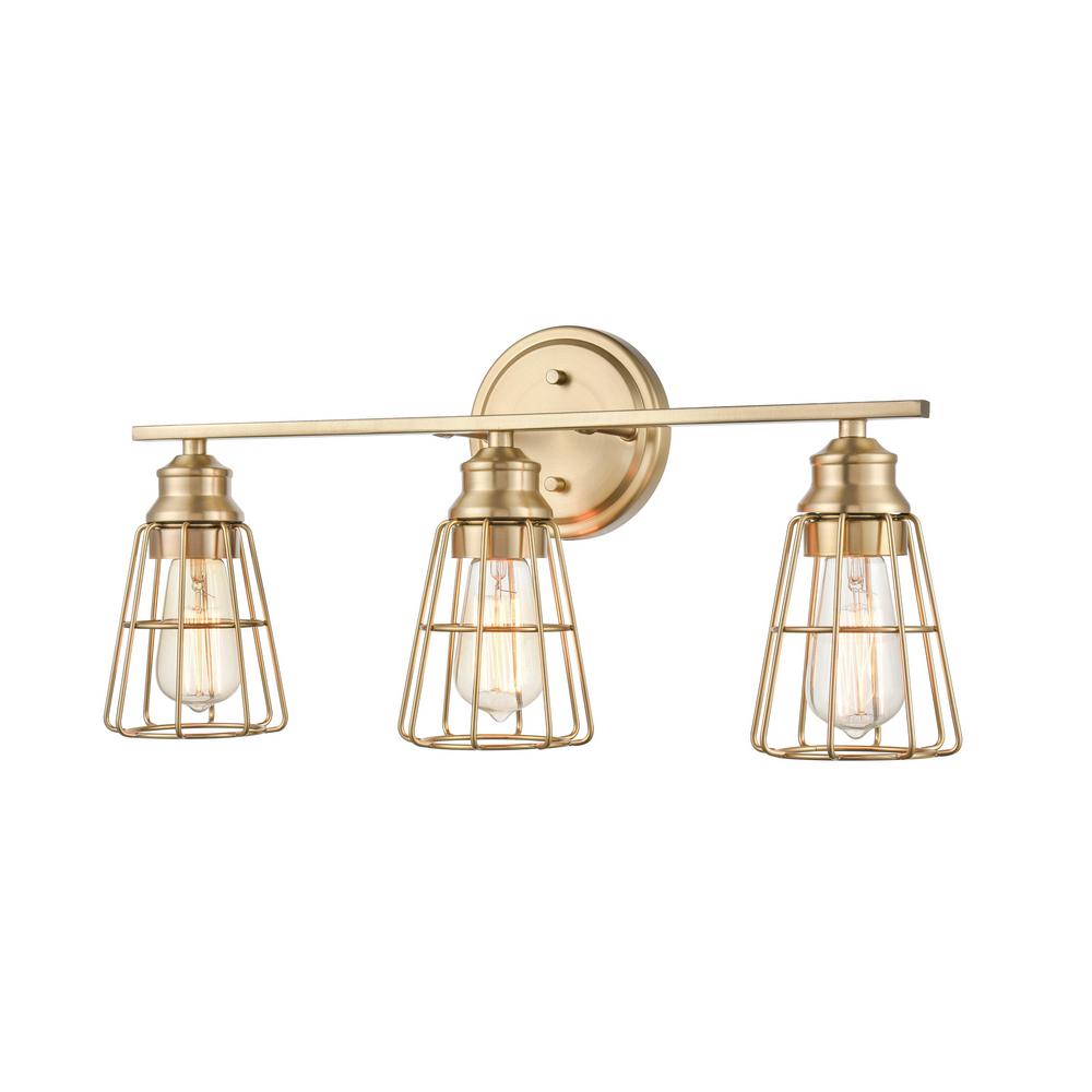 modern gold vanity light