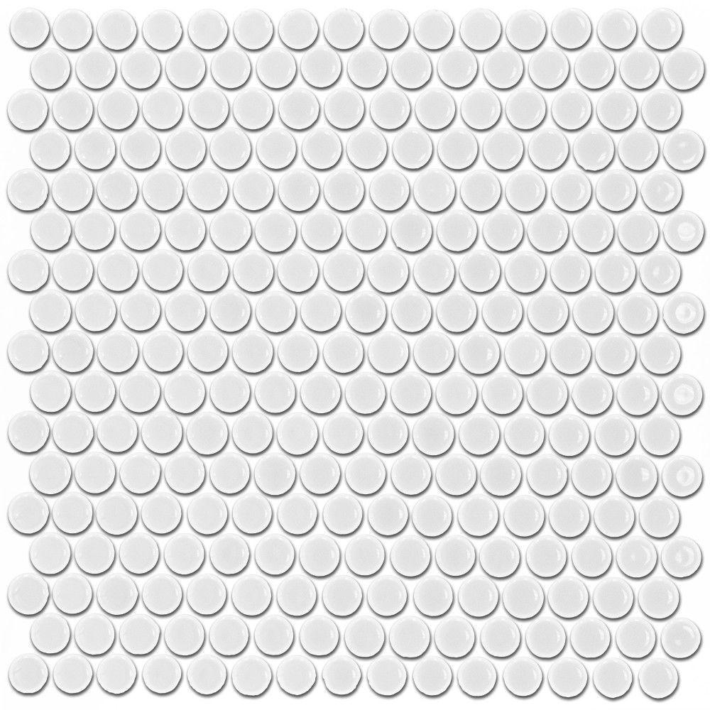 Splashback Tile Bliss Penny Round White 12 In X 10 Mm Splashback Tile Bliss Penny Round White 12 In X 10 Mm