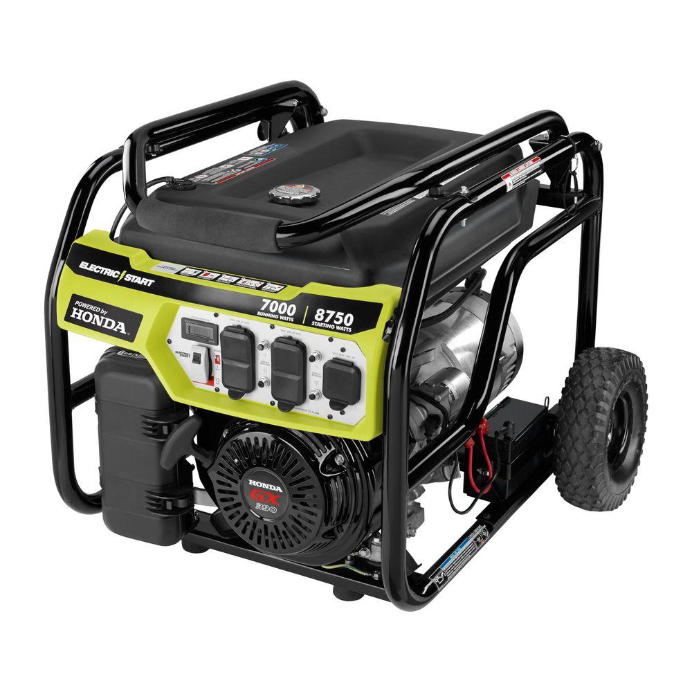 DEWALT 7,000Watt Gasoline Powered Electric Start Portable Generator