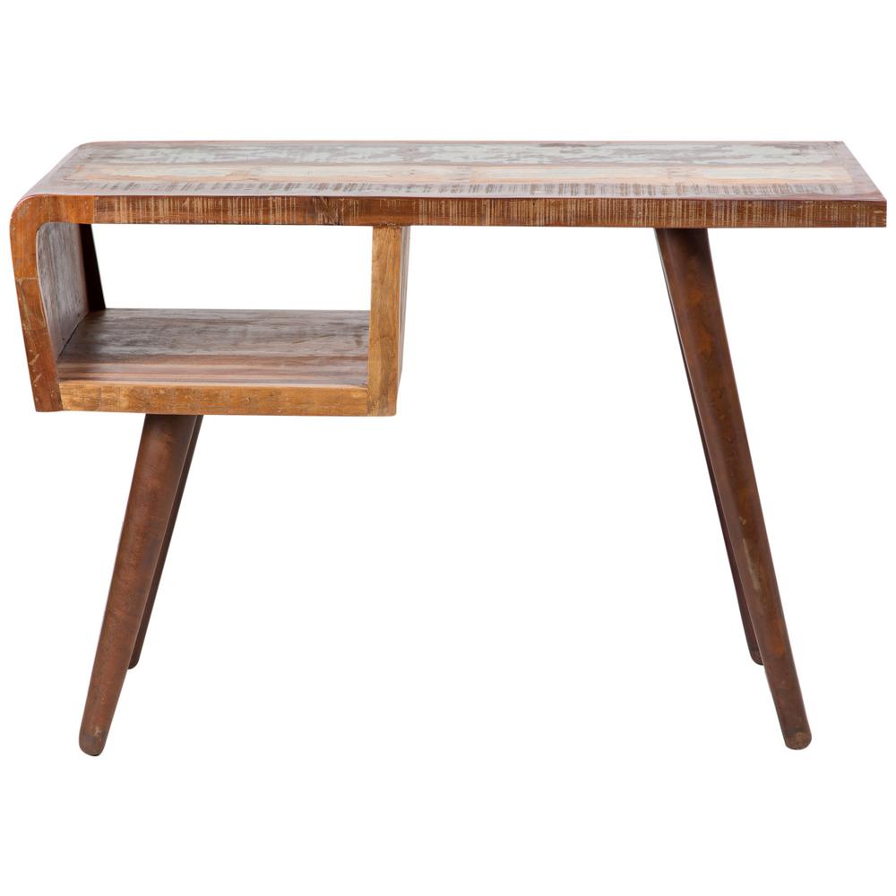 Route 66 Retro Multi Colored Reclaimed Wood Desk 04 114 23 5322 Route 66 Retro Multi Colored Reclaimed Wood Desk