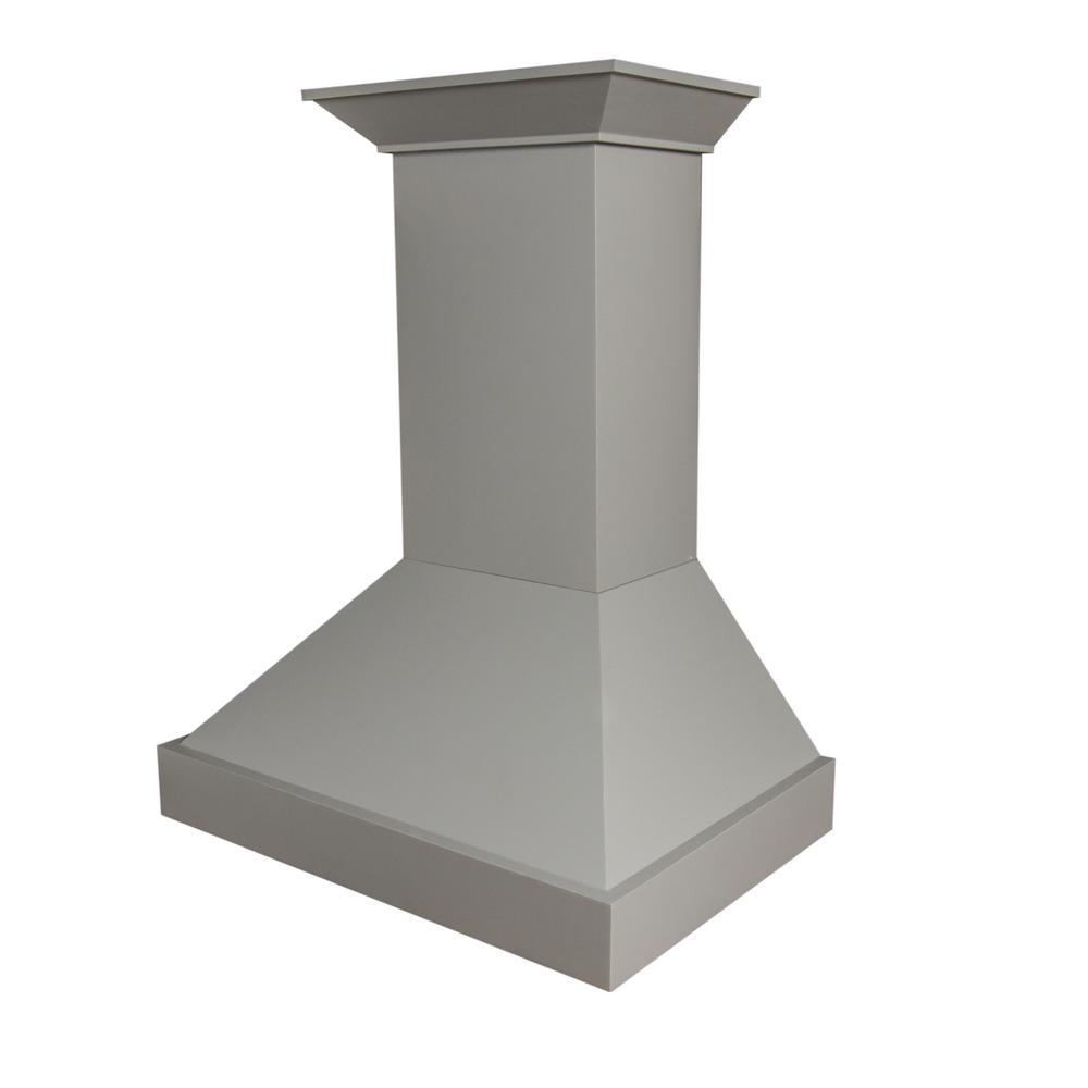 ZLINE 36 in. 1200 CFM Gray Wooden Wall Mount Range Hood in Gray321GG