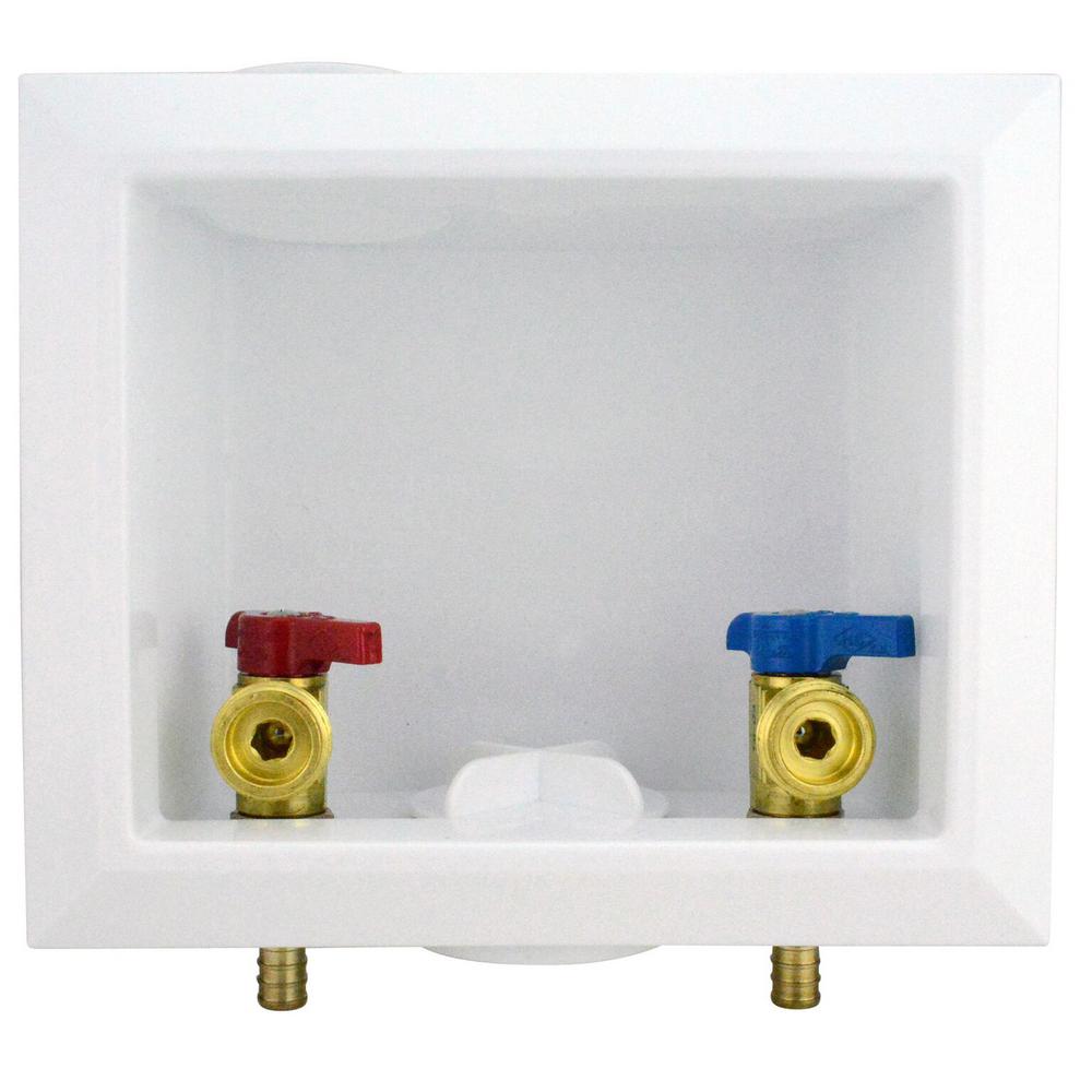 Apollo 4932216 0.5 in. Dia. PEX Barb Brass Washing Machine Outlet Box