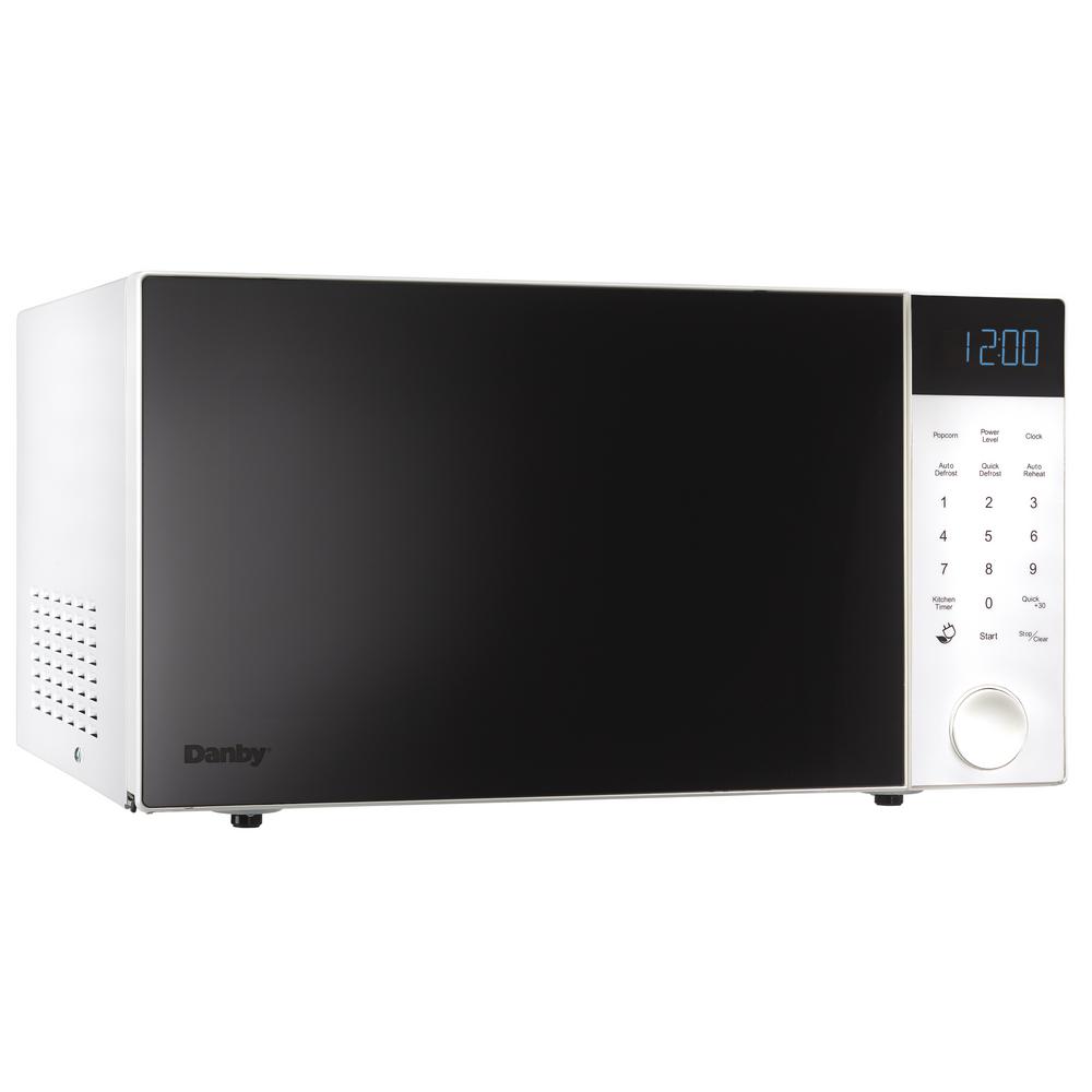Danby 1 Cu Ft Countertop Microwave In White Dmw11a4wdb The Home Depot Danby 1 Cu Ft Countertop Microwave