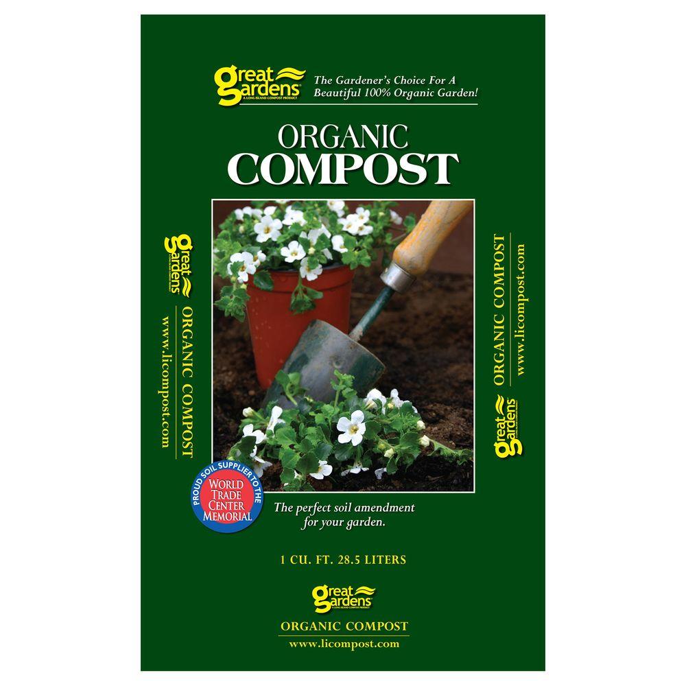 Great Gardens 1 cu. ft. Organic Compost6601050 The Home Depot
