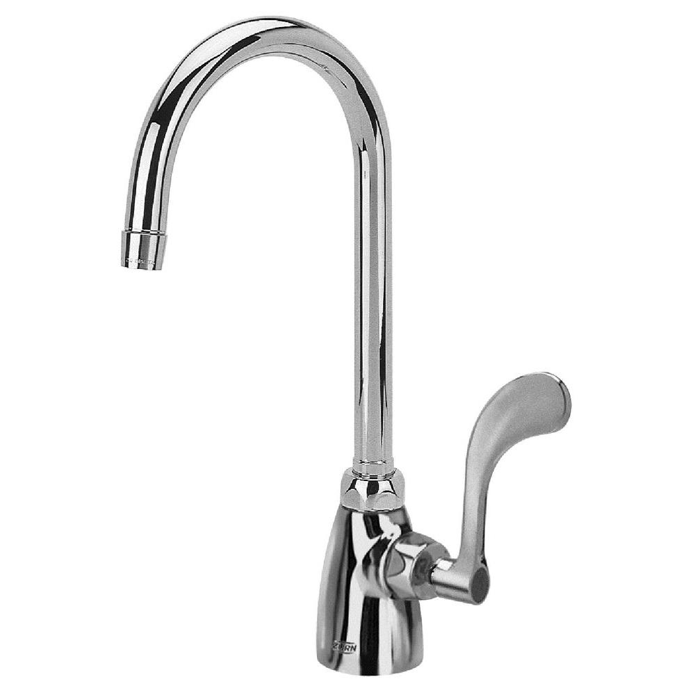 Zurn 1Handle Single Hole Gooseneck Utility Bathroom Faucet in ChromeZ825B4XL The Home Depot