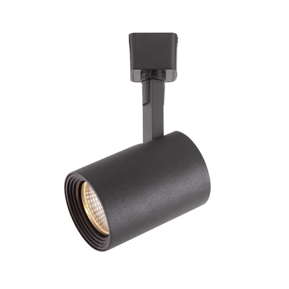 Hampton Bay Black LED Dimmable Cylinder Track Lighting Head