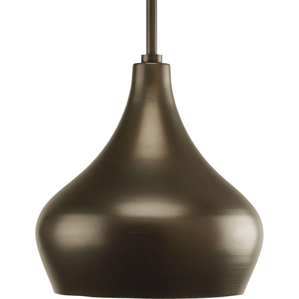 Progress Lighting 1 Light Oil Rubbed Bronze Pendant With Metal Shade   Oil Rubbed Bronze Progress Lighting Pendant Lights P5187 108 64 1000 