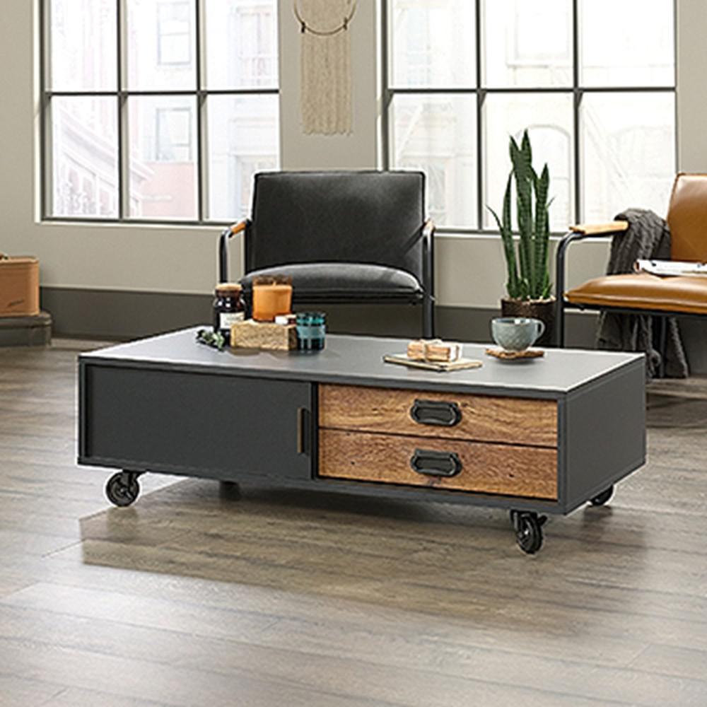Modern Black Casters Coffee Tables Accent The Home Boulevard Cafe Black Coffee Table