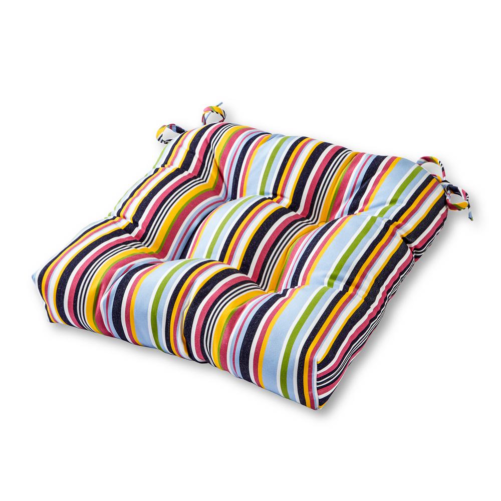 Greendale Home Fashions Malibu Stripe Sunbrella Square ...