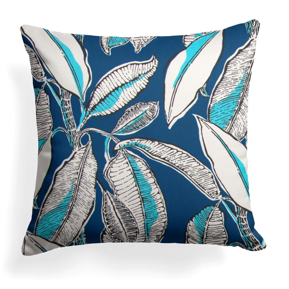 navy and turquoise throw pillows