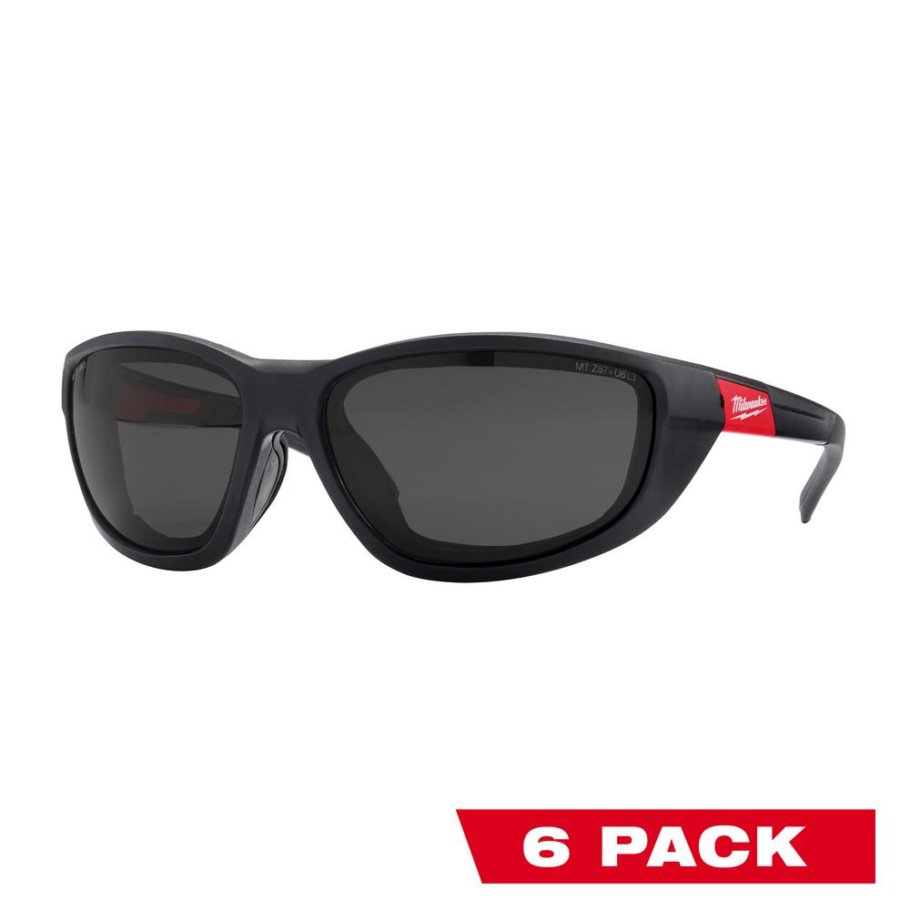 Milwaukee High Performance Safety Glasses with Tinted Lenses and Gasket
