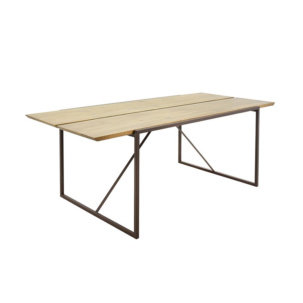 Artefama Furniture Brooklyn Oak And Dark Brown Dining Table Artefama Furniture
