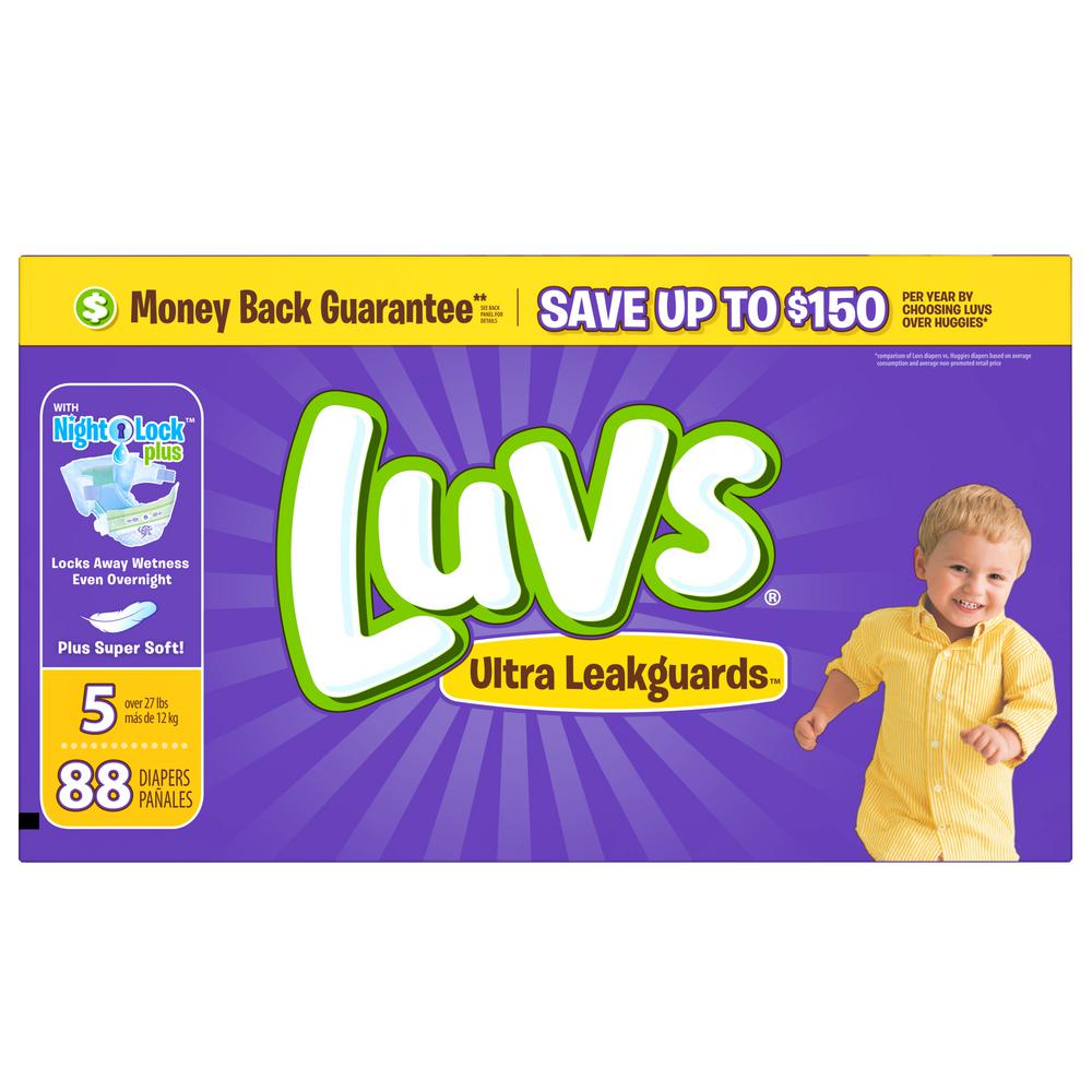 luvs ultra leakguards diapers size 5