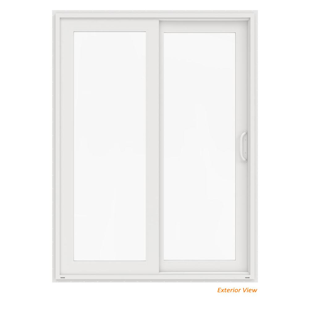 Jeld Wen 60 In X 80 In V 4500 White Vinyl Right Hand Full Lite