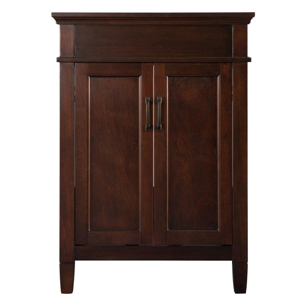 23 25 In 24 Inch Vanities Without Tops Bathroom Ashburn 24 In W Bath Vanity Cabinet Only Mahogany
